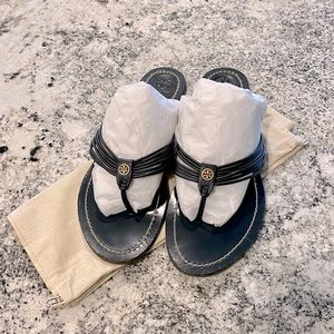 Tory Burch Navy Sandals Size 11 EUC